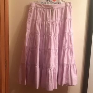New with tags- J Crew lavender peasant skirt.